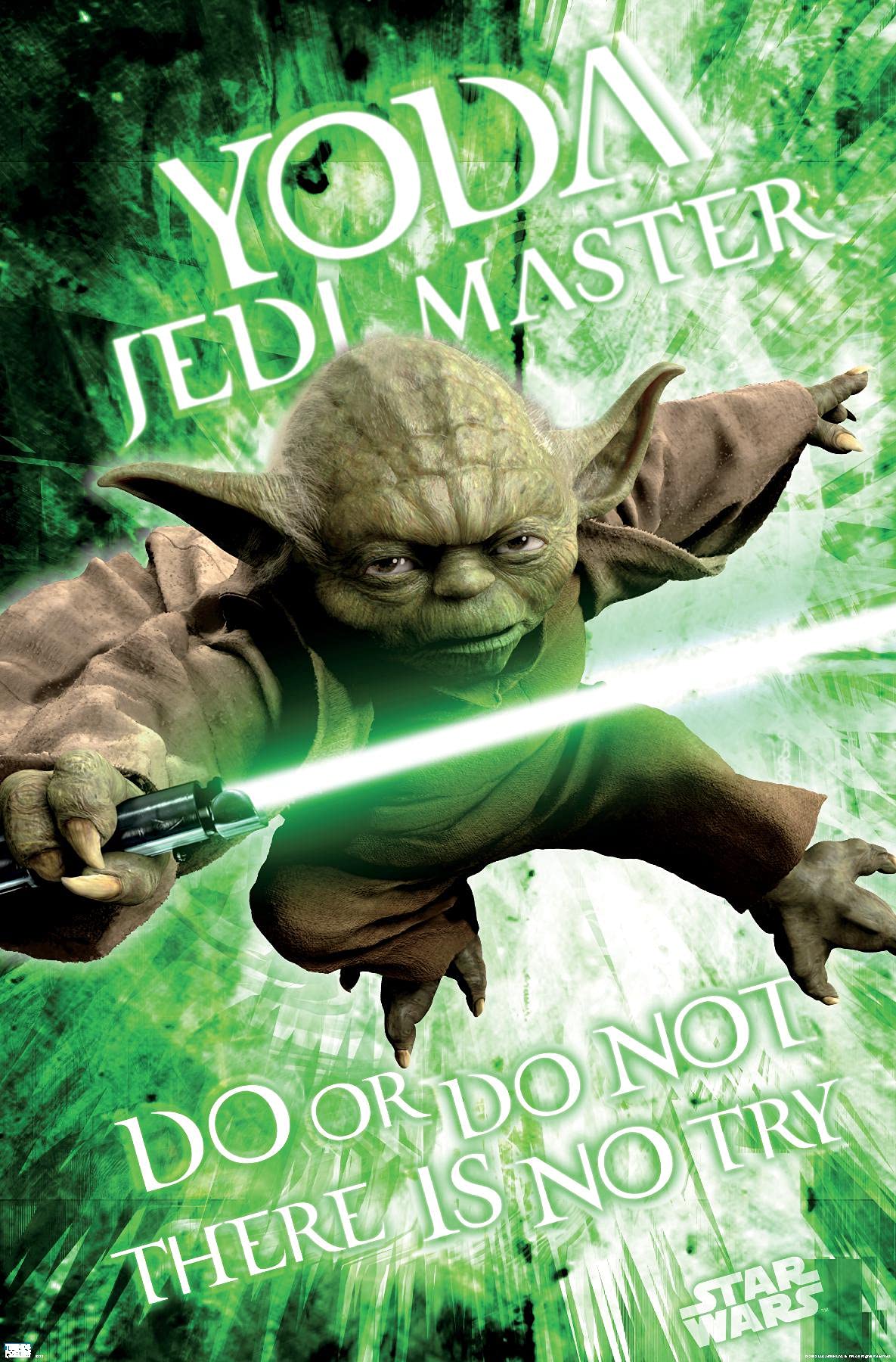 star wars 額装 アート スターウォーズ ポスター ヨーダ Amazon.co.jp: Trends International スターウォーズ:佐賀 - ヨーダ